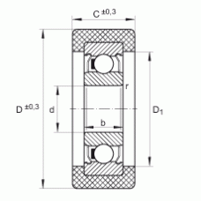 Подшипник KLRZ10X30X10-2Z