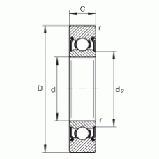 Подшипник LR206-X-2RS