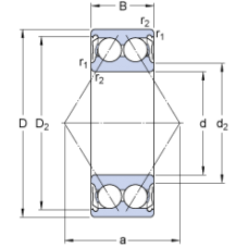 Подшипник 3208 A-2ZTN9/MT33