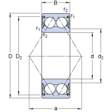 Подшипник 3205 A-2RS1TN9/MT33