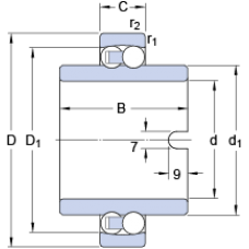 Подшипник 11204 ETN9