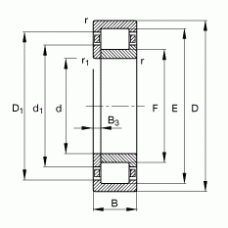 Подшипник NUP228-E-M1