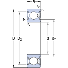 Подшипник 6001-2RSL