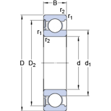 Подшипник 6007-RS1