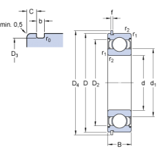 Подшипник 6200-2ZNR