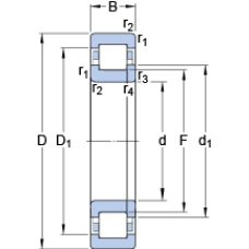 Подшипник NUP 313 ECP