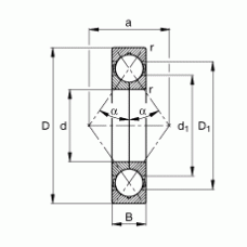 Подшипник QJ209-TVP