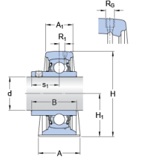 Подшипник SYJ 45 TF