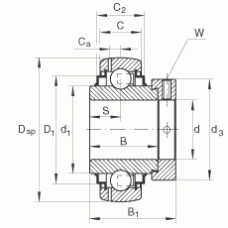 Подшипник GE80-KRR-B