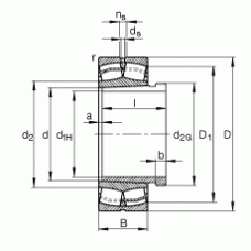 Подшипник 22322-E1-K-T41A + AHX2322G