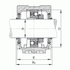 Подшипник SNV072-F-L + 1207K + H207 + DHV507