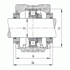 Подшипник SNV072-F-L + 20207K + H207 + TSV507