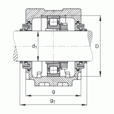 Подшипник SNV080-F-L + 20208K + H208 + TCV508