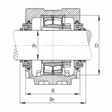 Подшипник SNV080-F-L + 21307K + H307 + TCV607