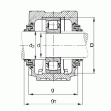 Подшипник SNV125-F-L + 20214 + TCV214