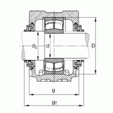 Подшипник SNV125-F-L + 22214 + TCV214