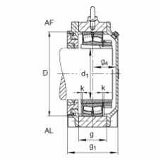 Подшипник BND3040-H-W-Y-AL-S