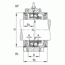 Подшипник BND2222-H-W-Y-BL-S