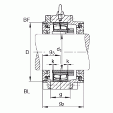 Подшипник BND2220-H-W-T-BL-S