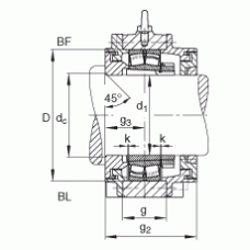 Подшипник BND2222-H-C-Y-BL-S